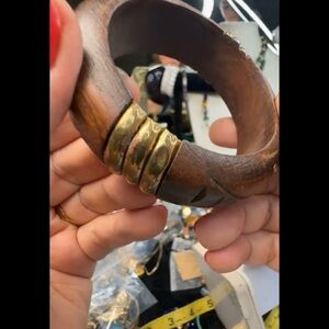 Vintage Brown and Gold Bracelet